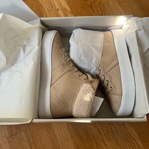 Marc Fisher shearling lined platform sneakers
